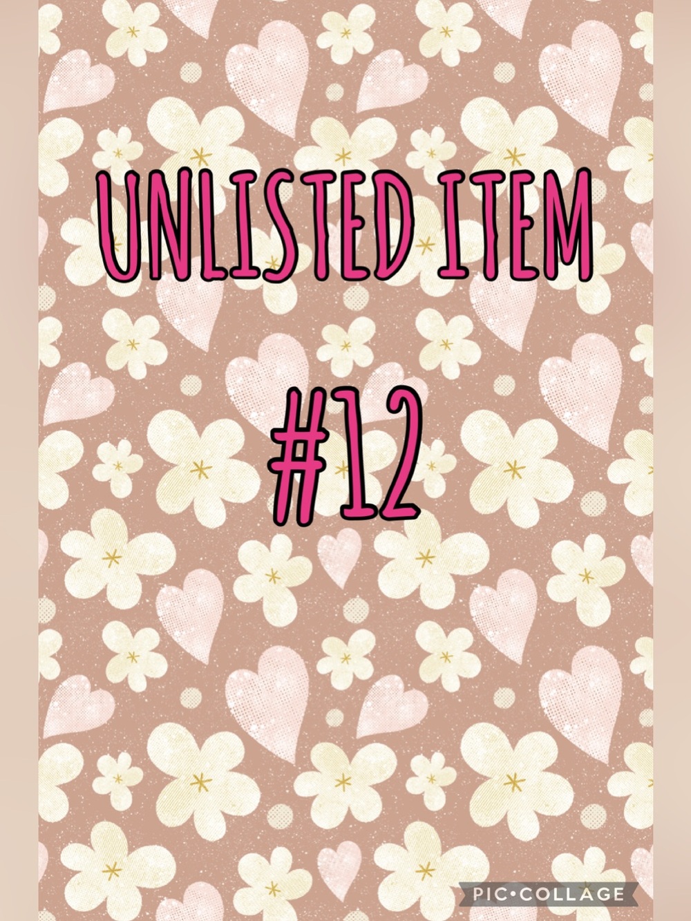 unlisted item 12